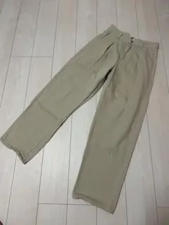 GU チノパン ベージュ ワイドシルエット パンツ　M-L