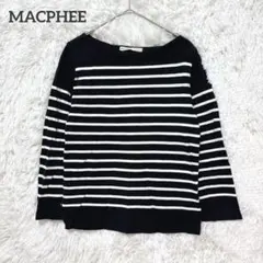 マカフィー　 長袖トップス カットソー　黒　ホワイト　ボーダー　コットン100%