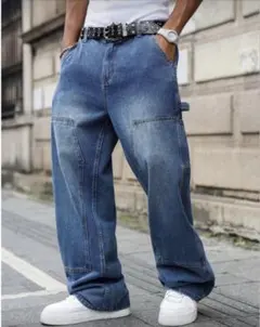 ワイドデニムパンツ