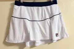 〈タイムセール〉【新品】FILA ホワイト テニススポーツスカート