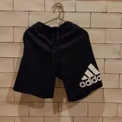 adidas 紺 ジャージ　ハーフパンツ