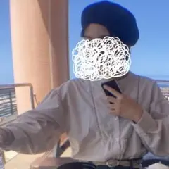 ベレー帽　black 版