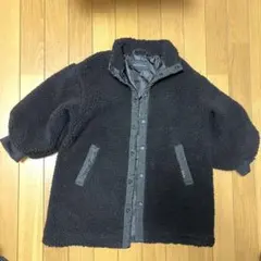 ボア素材オーバーサイズジャケット 黒　XS greenlavelrelaxing