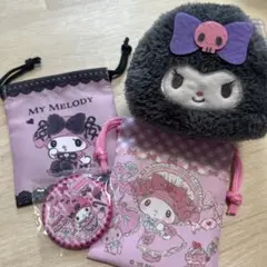 マイメロディ クロミポーチセット 缶バッジ付き