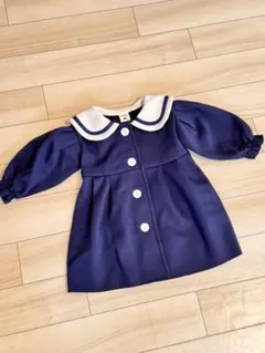 セーラー襟 ネイビー ワンピース