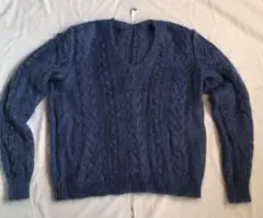 一点物　レディース　レトロ　セーター　１回着用　手編み（？)