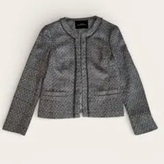 UNITED ARROWS ノーカラーツイードジャケット