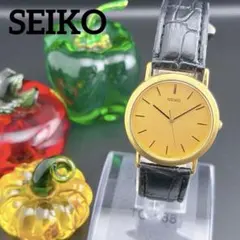 【希少・美品】オールドセイコー スピリット ゴールド クォーツ メンズ腕時計