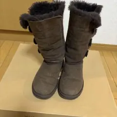 UGG ムートンブーツ 1873 ベイリーボタン 3つボタン ブラウン 22cm