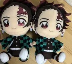 ※訳アリ 鬼滅の刃 竈門炭治郎 ぬいぷりけおすわりBIG ぬいぐるみ 2点セット