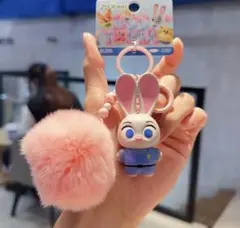 ズートピア ジュディ・ニックファーチャーム付きキーホルダーペア