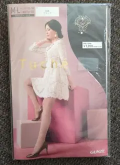 Tuche ブラック ストッキング M-L 026