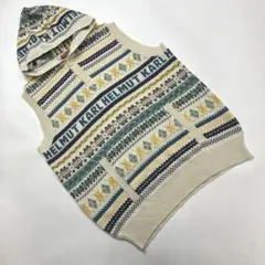 【試着のみ】カールヘルム 生成 フード付きニットベストのサムネイル