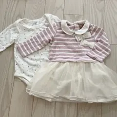 petit main maison de mignon ワンピースロンパース80