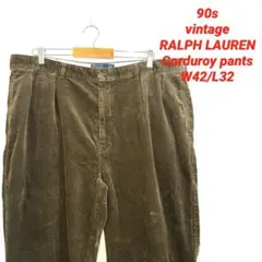 90s vintage ラルフローレン　コーデュロイパン　W42/L32