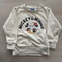 しまむら購入　ディズニー　裏起毛　スウェット　110 ミッキー　ミニー