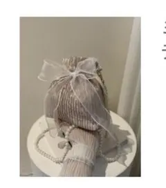 リボン付きショルダーバッグ SHEIN