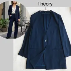 Theory 21SS ウォッシャブル ブラウス POWDER CREPE 紺 - メルカリ