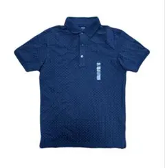 ユニクロ　UNIQLO ポロシャツ　ドット　M メンズ　ネイビー　未使用