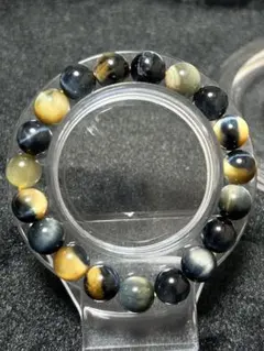 ドリームタイガーアイ天然石 ビーズブレスレット T-008