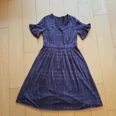 【バーバリー ブラックレーベル】チェック柄 ワンピース サイズ38 茶色