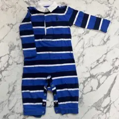 Ralph Lauren ストライプロンパース 6M