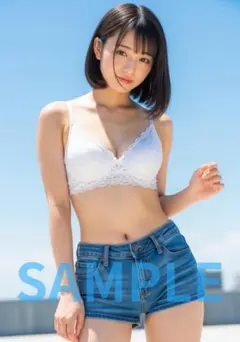 L1029　AI美女 A4ポスター コスプレ　水着　グラビア ランジェリー