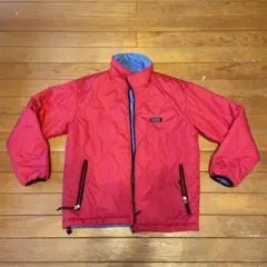 AIGLE リバーシブルダウンジャケット 赤/青