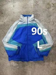90s バイカラーナイロンブルゾン ヴィンテージ 古着