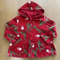 ③A.Ｏ．アツキオオニシ　ジャンパー　真紅チューリップ　鮮やか　ピンクハウス