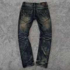 y2k gimmick Grunge fade denim ハチノス 鬼ヒゲ - メルカリ