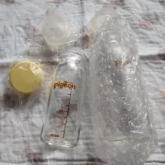 Pigeon 産院哺乳瓶 100・200ml 直付け乳首SS（新生児用2本セット