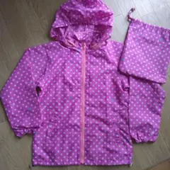 ⭐雨の日に⭐ 140レインジャケット 収納袋付きのサムネイル