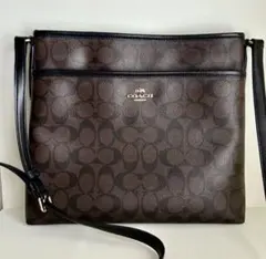 COACH ショルダーバッグ シグネチャー ブラウン