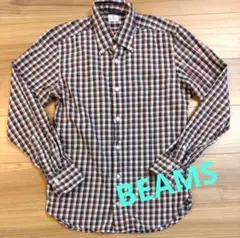 【美品】BEAMS HEART チェック柄シャツ Mサイズ
