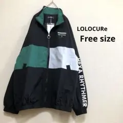 LOLOCURe【新品】刺繍ナイロンBIGジャンパー ブルゾン