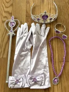 プリンセス　コスチューム　6点セット　パープル