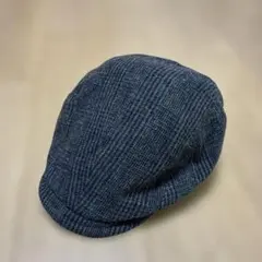 星に願いを　Valeur ダークグレー チェック柄 ハンチング帽
