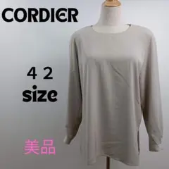 ✨️美品✨️CORDIER 後ろボタントップス ラメ入り生地で光沢ありのサムネイル