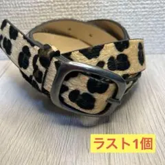 ウエスタンベルト　韓国　Y2K ストリート　ヒョウ柄　アメカジ