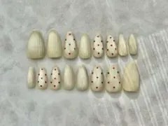 マグネット♡ハート♡バカラアート♡ネイルチップ16本セット