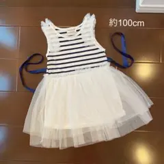最終価格　韓国子供服　チュールワンピース　チュールスカート　約　100cm