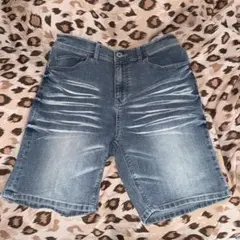 SUREVE ジーパン ハーフパンツ M ボタン留め具 紐あり ヒモ 大人 子供