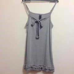 値下げ！グレー キャミソールワンピース