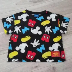 ミッキーマウス Tシャツ 黒 男の子 100