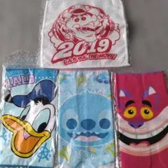 キャラクター ミニタオル4枚セット