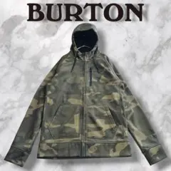 【美品】BURTON バートン フーディ カモフラ ジップ パーカー