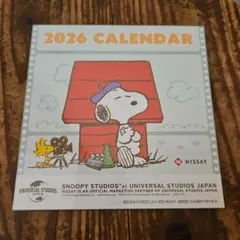 2026年 スヌーピー 卓上カレンダー