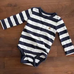 baby GAP ボーダーロンパース　6-12months