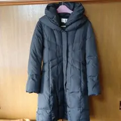 ダウンコート二重襟